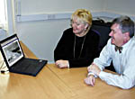 Margo MacDonald with Prof. Bruce Royan